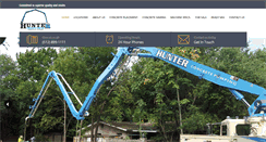 Desktop Screenshot of hunterconcretepumping.com